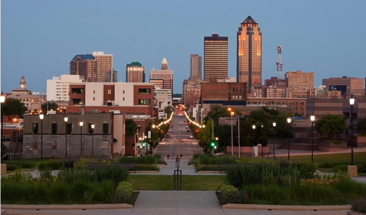 Quiet 1 Bed Studio Heart Of Downtown Des Moines Esterno foto